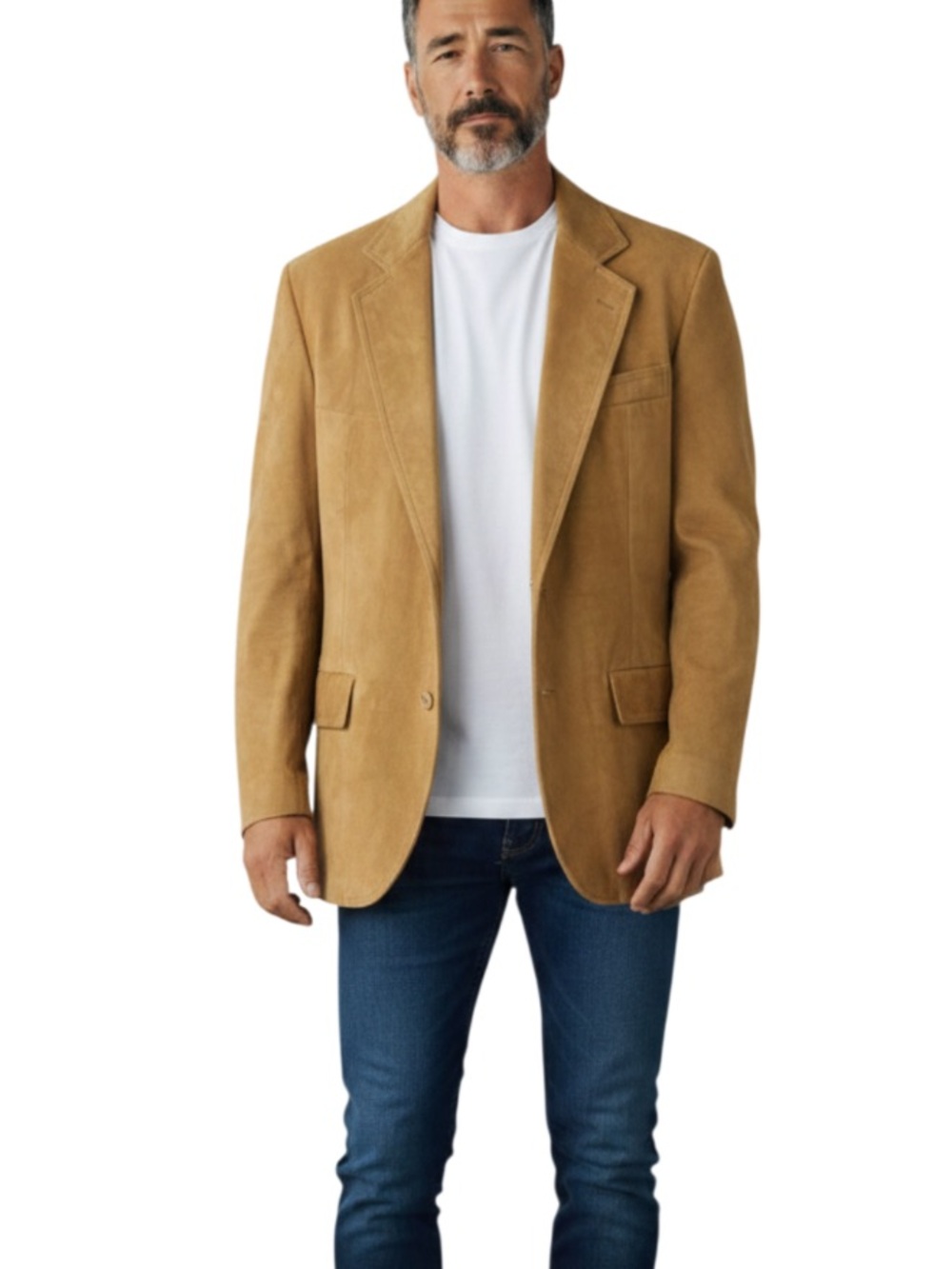 CRESCO Vintage Men’s Suede  Blazer